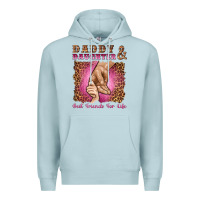 Blue Mist daddy and daughter best friends for life Premium Hoodie - Artiststas