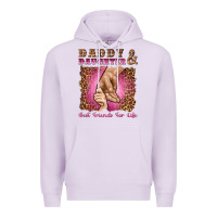 Lilac daddy and daughter best friends for life Premium Hoodie - Artiststas