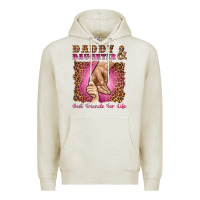 Oatmeal Heather daddy and daughter best friends for life Premium Hoodie - Artiststas