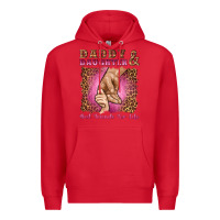 Red daddy and daughter best friends for life Premium Hoodie - Artiststas