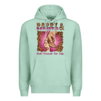 Seafoam daddy and daughter best friends for life Premium Hoodie - Artiststas