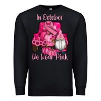 Black breast cancer awareness pink truck gnomes Premium Sweatshirt - RanaPortraitStore