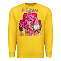 Breast Cancer Awareness Pink Truck Gnomes Premium Sweatshirt | Teevron