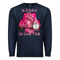 Navy breast cancer awareness pink truck gnomes Premium Sweatshirt - RanaPortraitStore