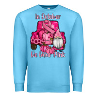 Ocean Blue breast cancer awareness pink truck gnomes Premium Sweatshirt - RanaPortraitStore