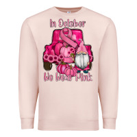 Pale Pink breast cancer awareness pink truck gnomes Premium Sweatshirt - RanaPortraitStore