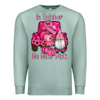 Seafoam breast cancer awareness pink truck gnomes Premium Sweatshirt - RanaPortraitStore