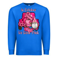 True Royal breast cancer awareness pink truck gnomes Premium Sweatshirt - RanaPortraitStore