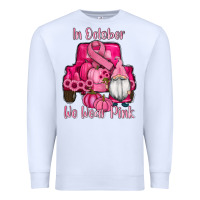 White breast cancer awareness pink truck gnomes Premium Sweatshirt - RanaPortraitStore