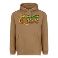Toasted Coconut black queen Heavyweight Hoodie - texasbilliewilder