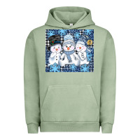 Pigment Oil Green snowman tumbler Urban Hoodie - AdoDesignShop