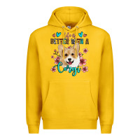 Lemon life is better with a corgi Premium Hoodie - Jasminsmagicworld