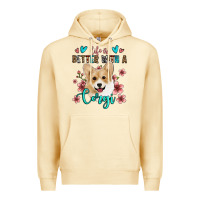 Pina Colada life is better with a corgi Premium Hoodie - Jasminsmagicworld