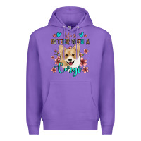 Purple life is better with a corgi Premium Hoodie - Jasminsmagicworld