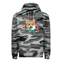 Slate Camo life is better with a corgi Premium Hoodie - Jasminsmagicworld