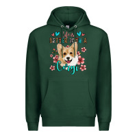 Sports Green life is better with a corgi Premium Hoodie - Jasminsmagicworld