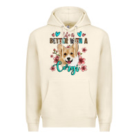 Tofu life is better with a corgi Premium Hoodie - Jasminsmagicworld