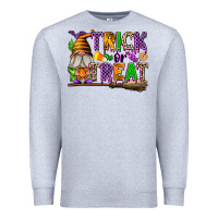 Heather Grey Trick or Treat Premium Sweatshirt - texasbilliewilder