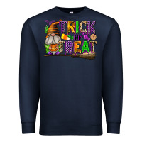Navy Trick or Treat Premium Sweatshirt - texasbilliewilder