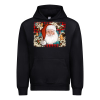 Black cowhide santa cookie socks background Urban Hoodie - AdoDesignShop