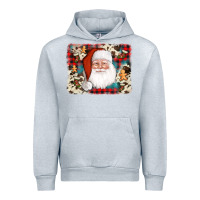Heather Grey cowhide santa cookie socks background Urban Hoodie - AdoDesignShop