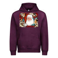 Mauve Wine cowhide santa cookie socks background Urban Hoodie - AdoDesignShop