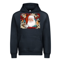Navy cowhide santa cookie socks background Urban Hoodie - AdoDesignShop