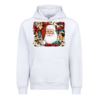 White cowhide santa cookie socks background Urban Hoodie - AdoDesignShop