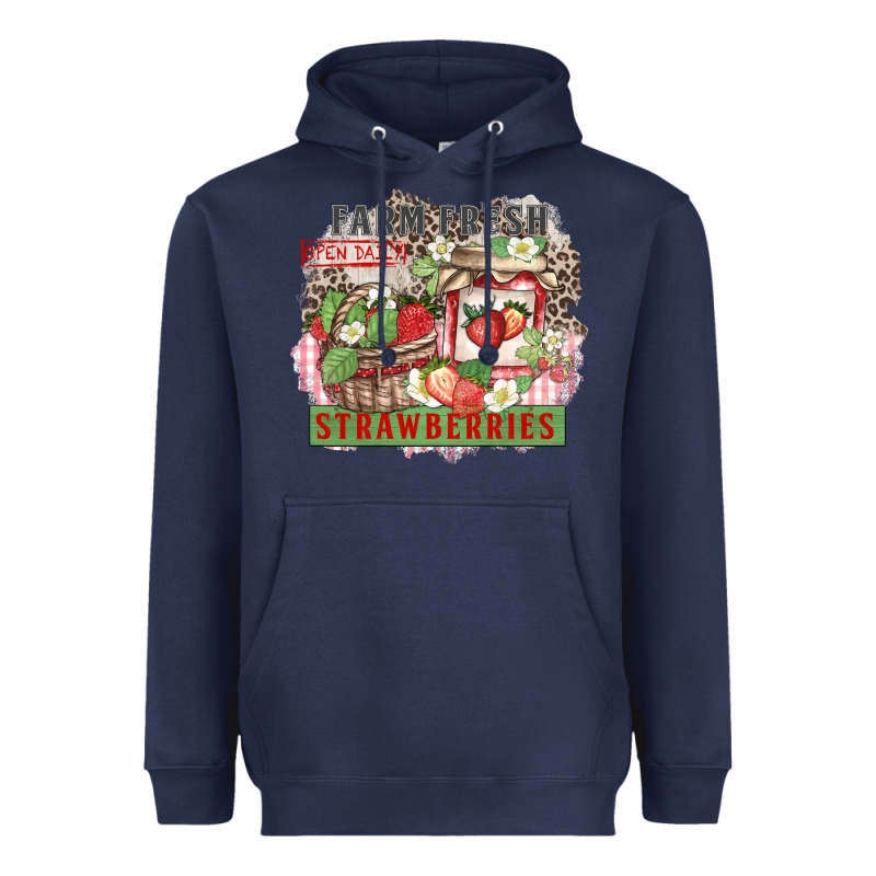 Farm Fresh Strawberries Heavyweight Hoodie by Zillion Design Studio | Teevron