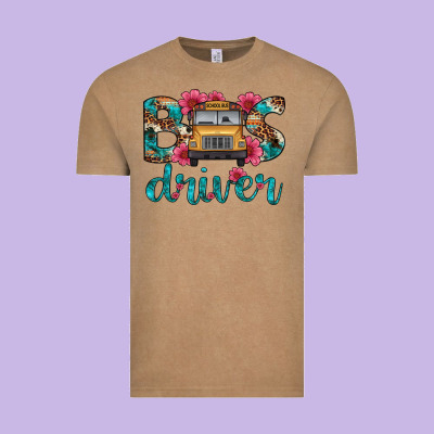 Bus Driver Vintage Tee Designed By Artiststas