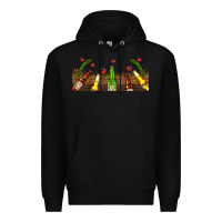Black beer party for christmas Premium Hoodie - AdoDesignShop