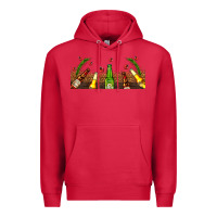 Cardinal beer party for christmas Premium Hoodie - AdoDesignShop