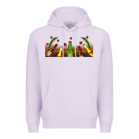 Lilac beer party for christmas Premium Hoodie - AdoDesignShop