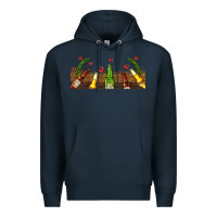 Navy beer party for christmas Premium Hoodie - AdoDesignShop