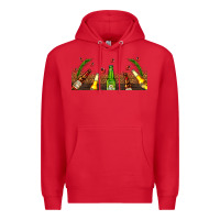 Red beer party for christmas Premium Hoodie - AdoDesignShop