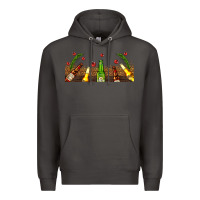 Smoke beer party for christmas Premium Hoodie - AdoDesignShop
