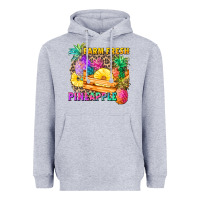 Heather Grey farm fresh pineapple Heavyweight Hoodie - Zillion Design Studio
