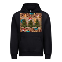 Black Christmas trees leopard Urban Hoodie - AdoDesignShop