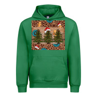 Emerald Christmas trees leopard Urban Hoodie - AdoDesignShop