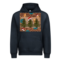Navy Christmas trees leopard Urban Hoodie - AdoDesignShop