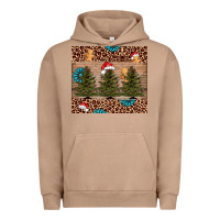 Pigment Burro Christmas trees leopard Urban Hoodie - AdoDesignShop