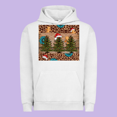 Christmas Trees Leopard Urban Hoodie Designed By Adodesignshop