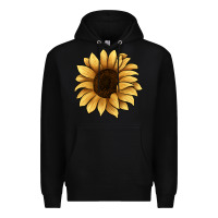 Black sunflower Premium Hoodie - JahusDesignShop