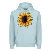 Blue Mist sunflower Premium Hoodie - JahusDesignShop