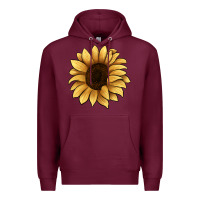 Burgundy sunflower Premium Hoodie - JahusDesignShop