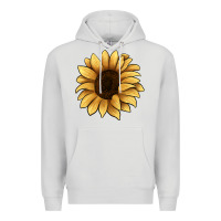 Dove Grey sunflower Premium Hoodie - JahusDesignShop