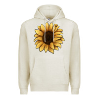 Oatmeal Heather sunflower Premium Hoodie - JahusDesignShop