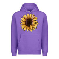 Purple sunflower Premium Hoodie - JahusDesignShop