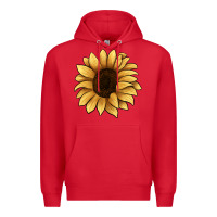 Red sunflower Premium Hoodie - JahusDesignShop