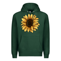 Sports Green sunflower Premium Hoodie - JahusDesignShop